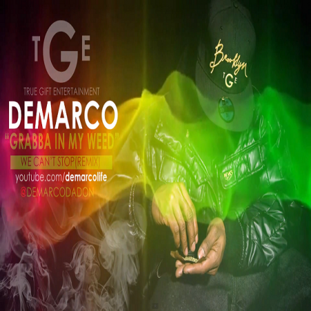 demarco-grabba-in-my-weed-We-Cantt-Stop-Remix-True-Gift-Entertainment-cover