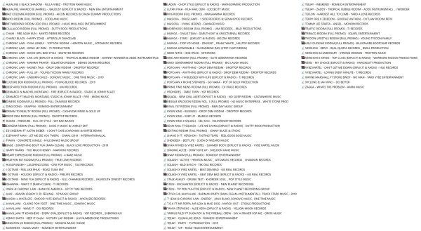 January December Singles Riddim Pack 2019 Dancehallarena